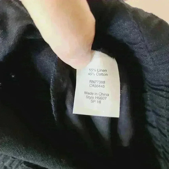 Yogaliscious Black Nylon Joggers Patch Pockets Elastic Waist Sz XL - Picture 4 of 9